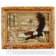 Авторская работа по дереву: Орел.